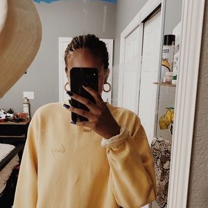 Brandy Melville Yellow Sweatshirt